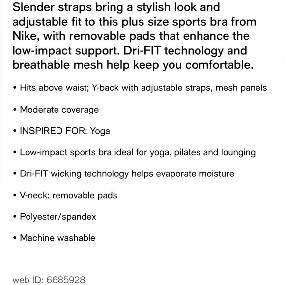 Dri-Fit Nike Sports Bra - Picture 4 of 4